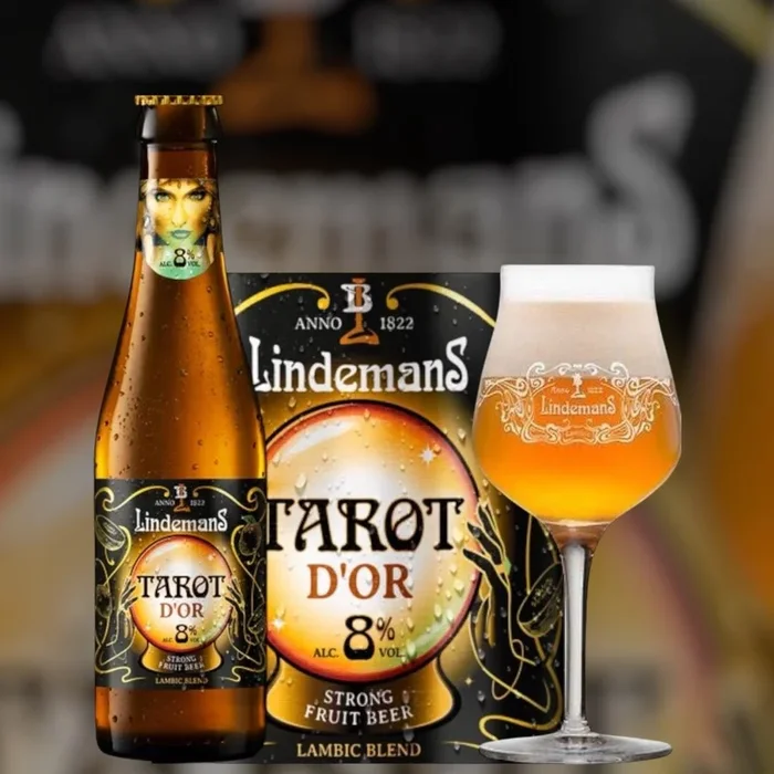 Lindemans Tarot D’or 0,25l – belgisches Exoticfruit Bier mit 8% Vol.