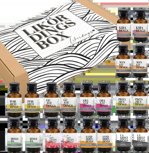 Liqueur tasting box – 20 liqueurs