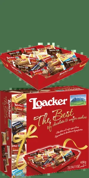 Loacker Cookies The Best of Chocolate & Wafer 400g