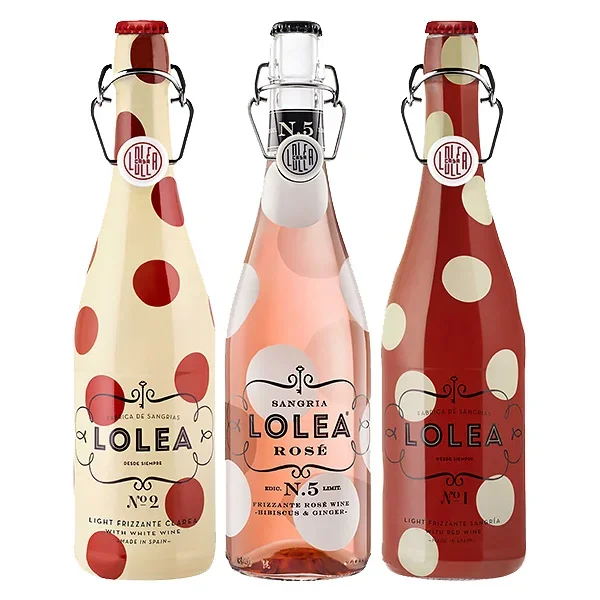 LOLEA-PAKET Frizzante Sangria Weiss-Rosé-Rot 3×0,75L