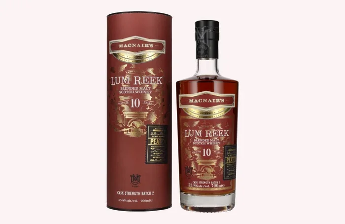 MacNair’s Lum Reek 10 Years Old CASK STRENGTH Batch 2 55,8% Vol. 0,7l in Geschenkbox