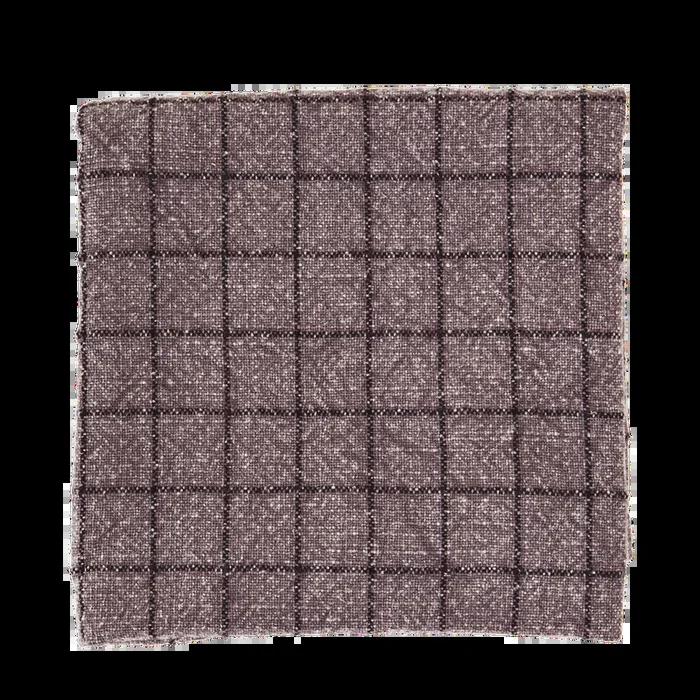 Madam Stoltz Küchentuch karierte stonewashed dunkelviolett/schwarz