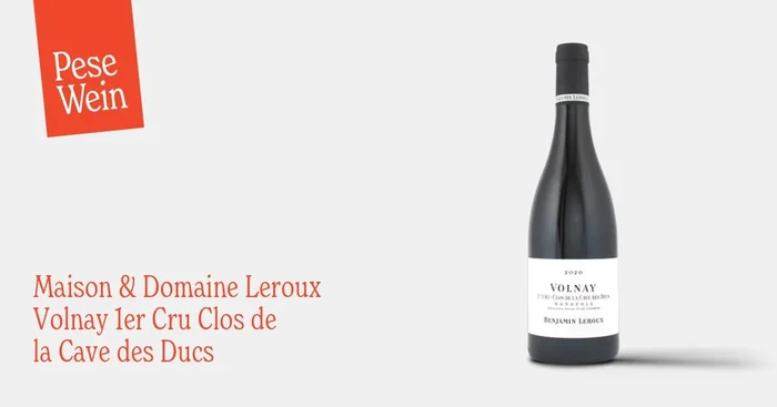 Maison & Domaine Leroux Volnay 1er Cru Clos de la Cave des Ducs 2020