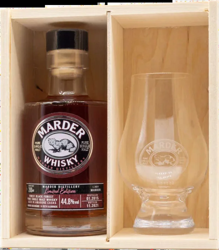 Marder Whisky Amarone mit Glas Set