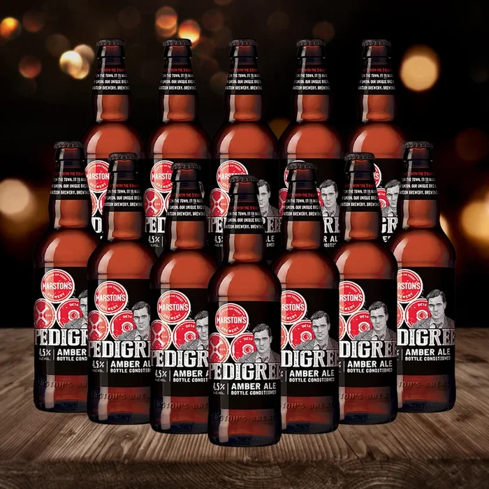 Marston’s Pedigree Amber Ale 500ml Bottles – 4.5% ABV (12 pack)