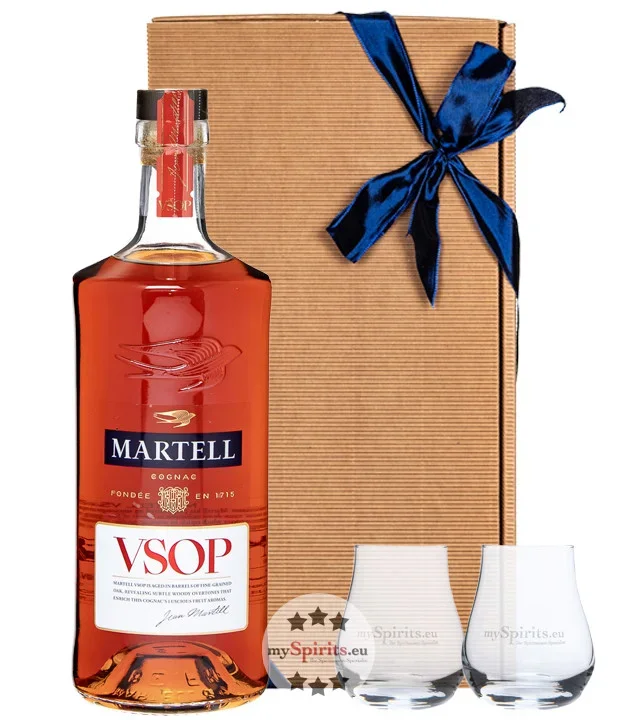 Martell VSOP Cognac Geschenkset mit 2 Gläsern