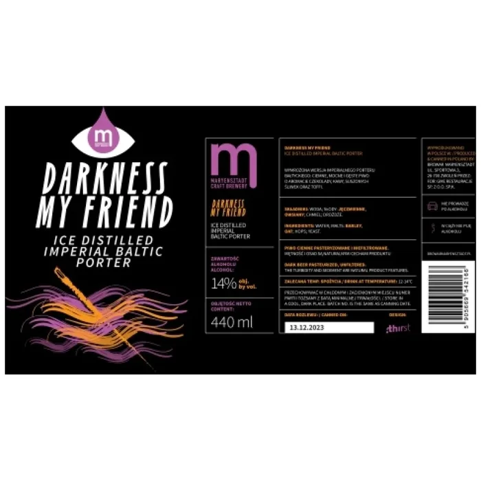 MARYENSZTADT DUNKELHEIT MEIN FREUND EIS IMPERIAL BALTIC PORTER