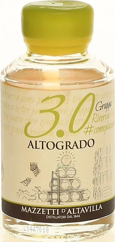 Mazzetti d’Altavilla Grappa Altogrado Riserva „3.0“ 0,1 Liter 51,4 % Vol.