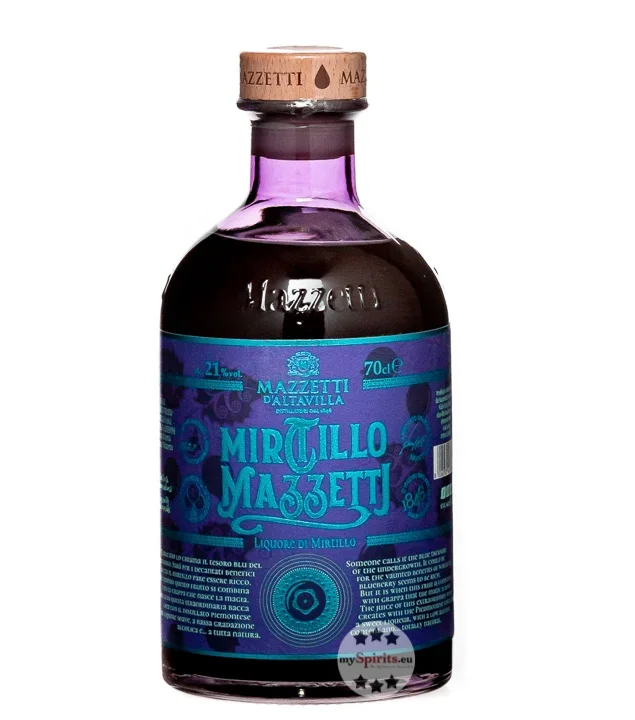 Mazzetti Mirtillo Likör mit Heidelbeeren & Grappa