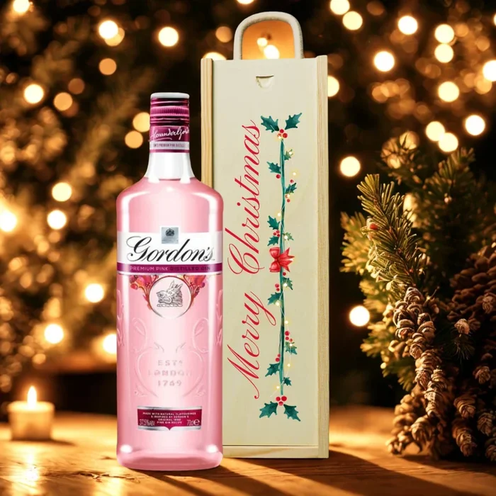 Merry Christmas Gordon’s Pink Gin in Gift Set – (70cl)