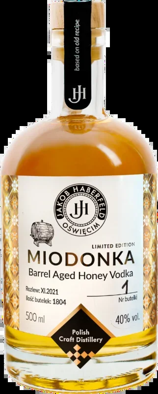 Miodonka Barrel Aged Honey Vodka