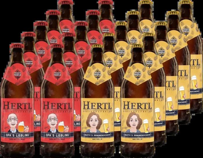 Mischpaket Opa & Mutti (10x Mutti’s Sonnenschein Helles + 10x Opas Liebling Kellerbier)