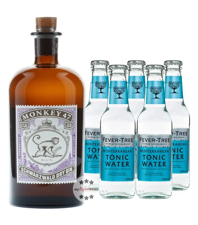 Monkey 47 Gin & 5 x Fever-Tree Mediterranean Tonic Water