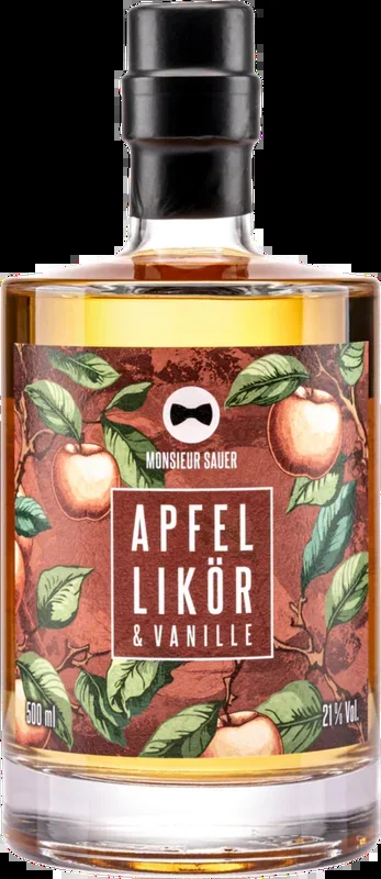 Monsieur Sauer apple liqueur with vanilla