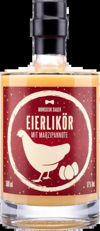 Monsieur Sauer egg liqueur with a hint of marzipan