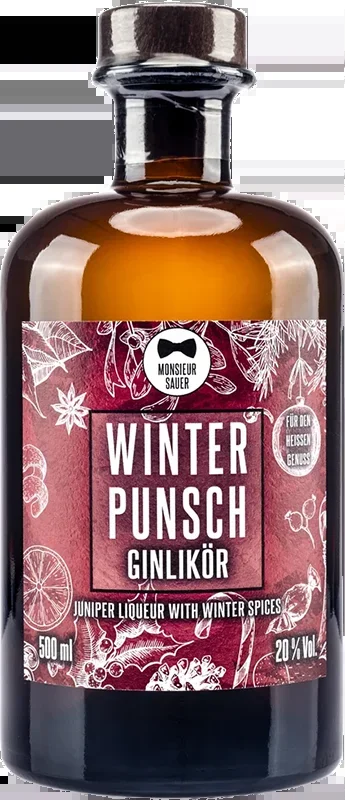 Monsieur Sauer winter punch – gin liqueur