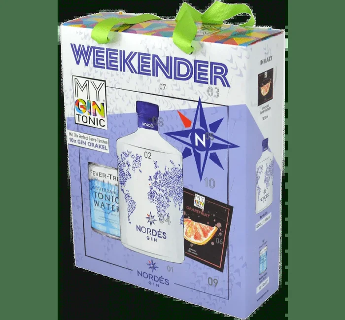 MyGinTonic WEEKENDER Box Nordés (1x Nordés Gin + 10x Fever Tree Mediterranean Tonic Water)