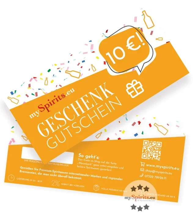 mySpirits Geschenkgutschein 10 €