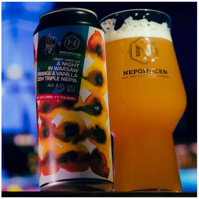 Nepomucen A NIGHT IN WARSAW – ORANGE & VANILLA DDH TRIPLE NEW ENGLAND IPA
