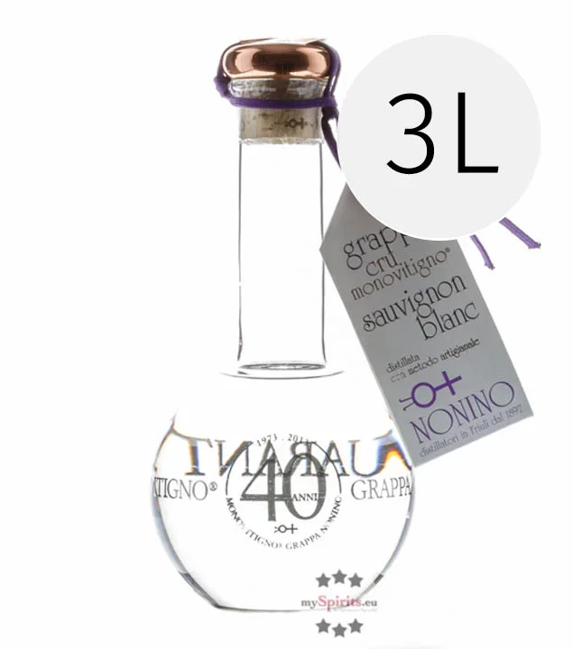 Nonino Grappa Cru Monovitigno Sauvignon Blanc 3,0 L