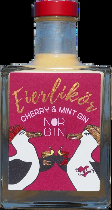 NORGIN Premium Eggnog Cherry & Mint Gin