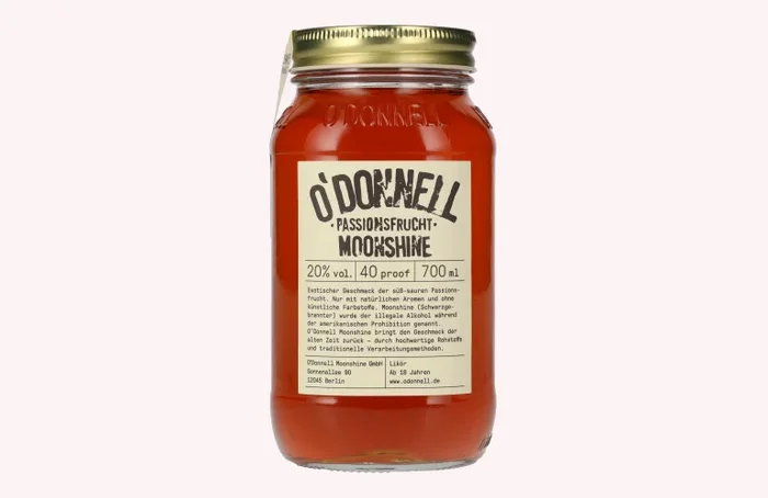 O’Donnell Moonshine PASSIONSFRUCHT Likör 20% Vol. 0,7l