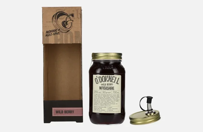 O’Donnell Moonshine WILD BERRY Liqueur 25% Vol. 0,7l mit Ausgießer
