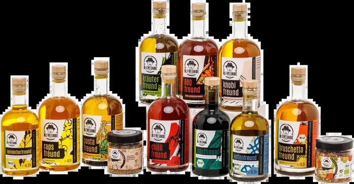 #omegalecker box (7x rapeseed oil + 2x camelina oil + 1x hemp oil + 2x spice mix)
