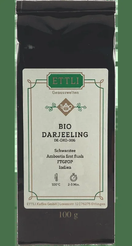 Organic black tea Darjeeling Ambootia First Flush FTGFOP – DE-ÖKO-006