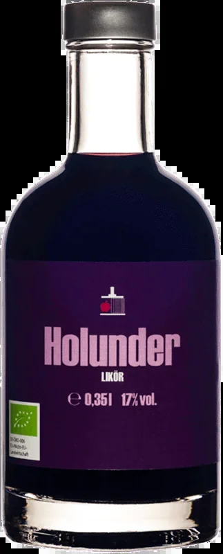 Organic elderberry liqueur
