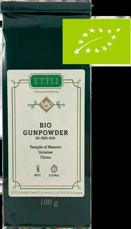 Organic green tea China Gunpowder „Temple of Heaven“ – DE-ÖKO-006