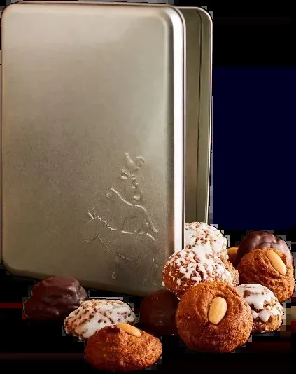 Original Mini Elisen gingerbread mix 30 pieces in the Stadtmusikanten tin
