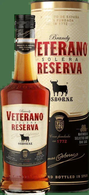 Osborne Veterano Reserva Brandy Solera in Geschenkverpackung