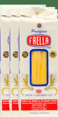 Pastificio Faella Pasta di Gragnano IGP Spaghettoni Sparpaket 3x1kg