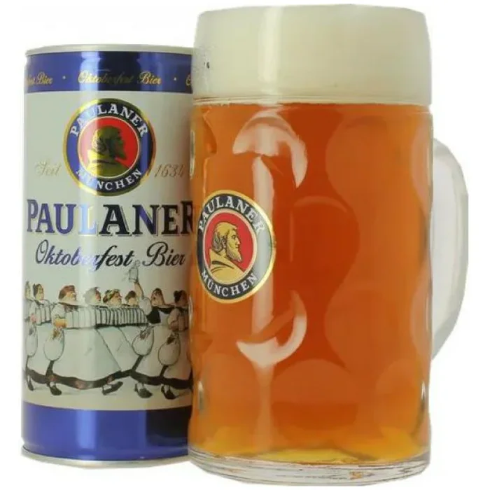 Paulaner Munchen Octoberfest Bier Can 1L + MUG – Germany