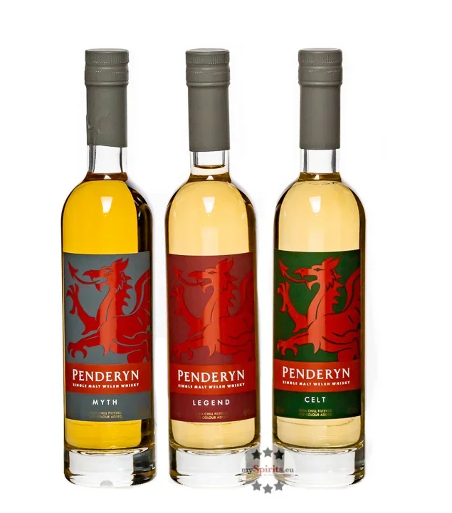 Penderyn Whisky Set Dragon Range