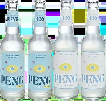 PENG Organic LemonMix 12 pack (6x lemon soda + 6x caffeinated lemon soda)