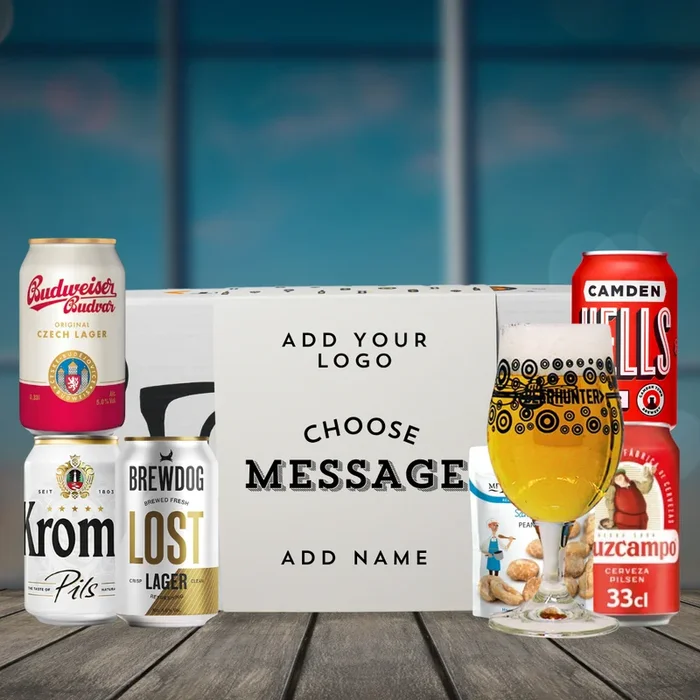 Personalised Premium Lager Corporate Beer Gift Set (5 x 330ml)