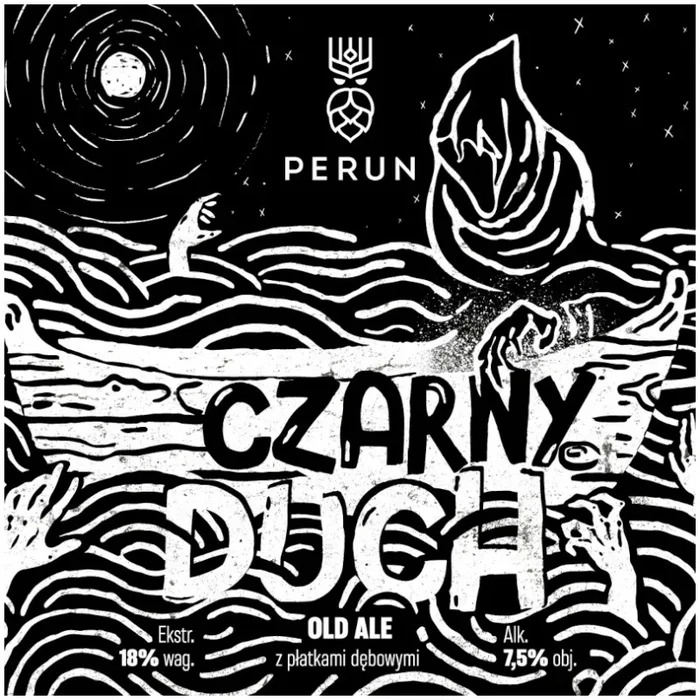 Perun CZARNY DUCH – OLD ALE with oak flakes macerated in rum