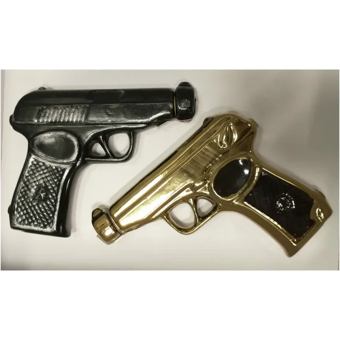 PISTOL pure vodka 0,1L color gray or gold