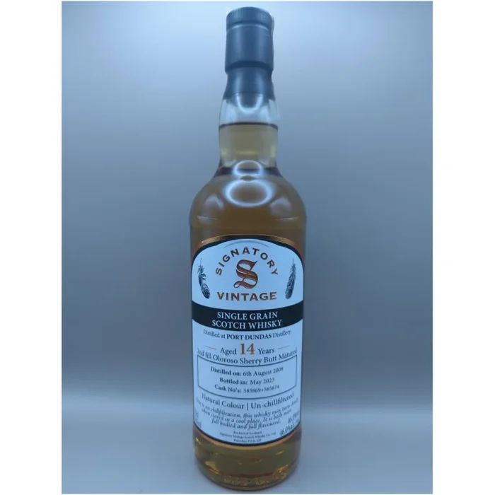 PORT DUNDAS Aged 14 Years – Single Grain Scotch Whisky 46% 0,7l – Signatory Vintage