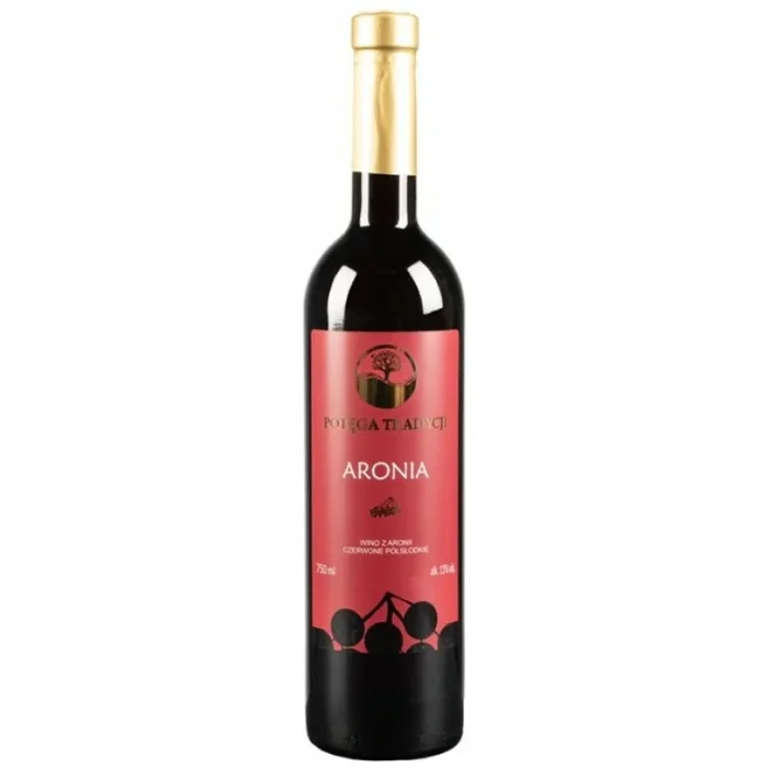 POTĘGA TRADYCJI – Wino z aronii – czerwone półsłodkie