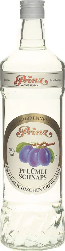 Prinz Pfl�mli Schnaps 1,0 Liter 40 % Vol.