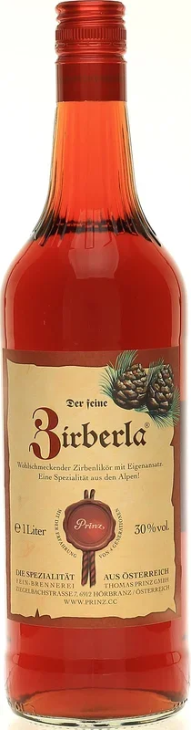 Prinz Zirberla Zirbenlik�r 1,0 Liter 30 % Vol.