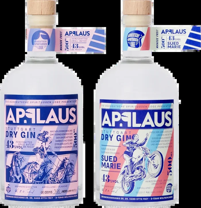 Publikumsliebling – 2x Craft Gin (1x Applaus Dry Gin + 1x Applaus Dry Gin Suedmarie)