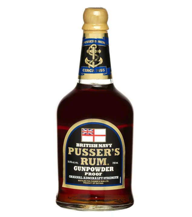 Pusser’s Black Label Rum Gunpowder Proof