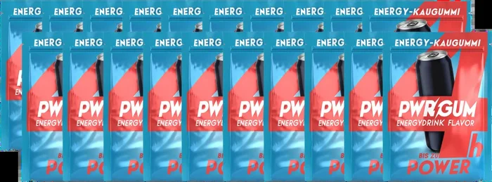 PWRGUM Energydrink Flavor 20er-Pack – Energy-Kaugummis
