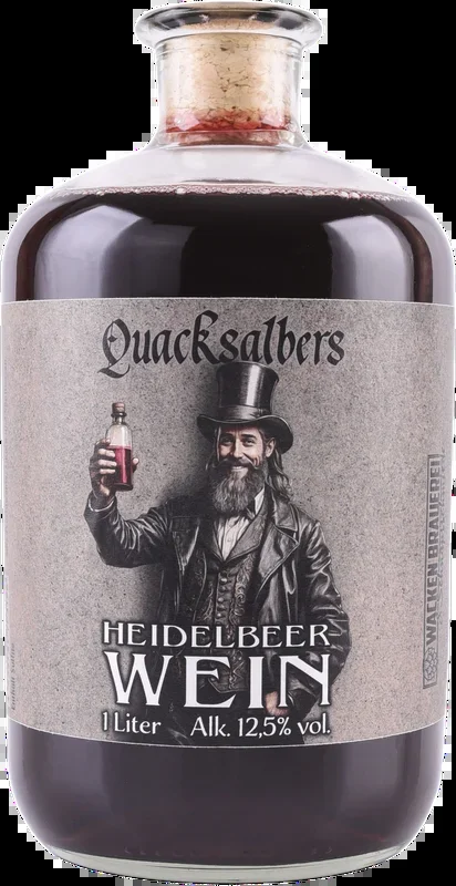 Quack blueberry wine