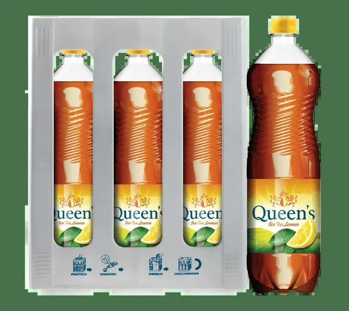 Queen’s Ice Tea Lemon 150cl 6-Harasse | Jetzt im Getraenkeshop kaufen
