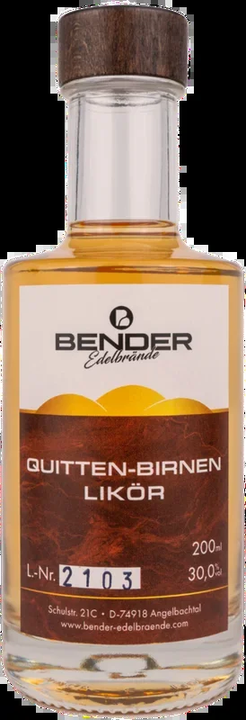 Quince pear liqueur